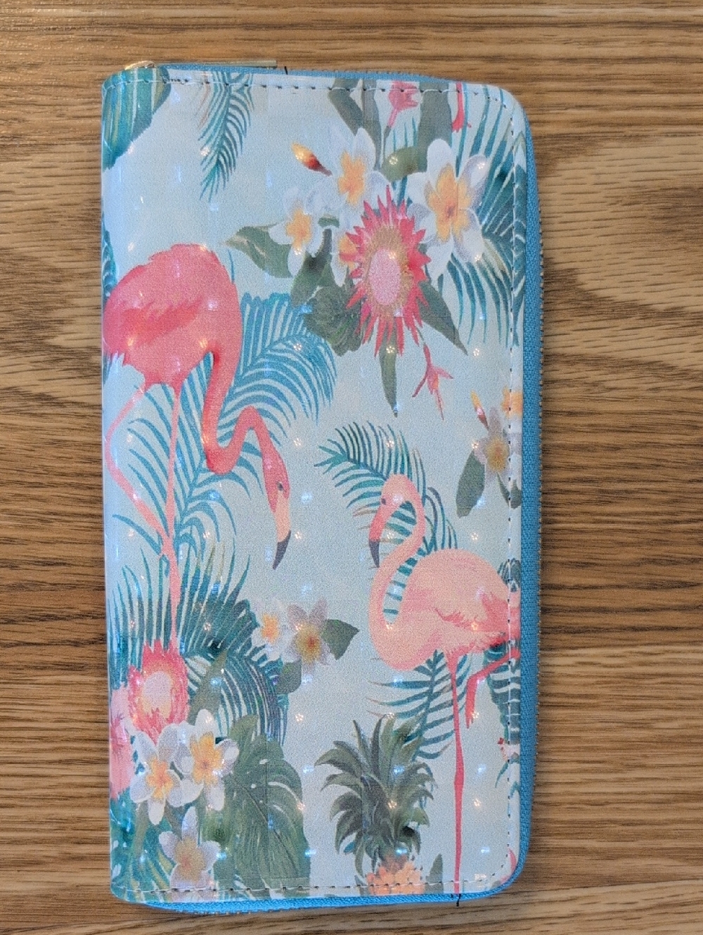 Tropical Flamingo Print Wallet